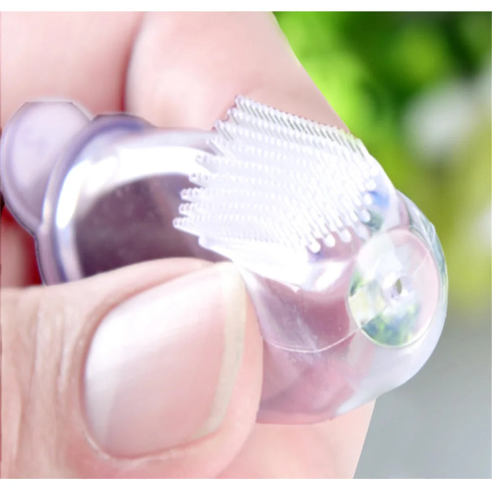 Baby Silicone Finger Toothbrush Set – Soft Gum & Teeth Cleaning Brush