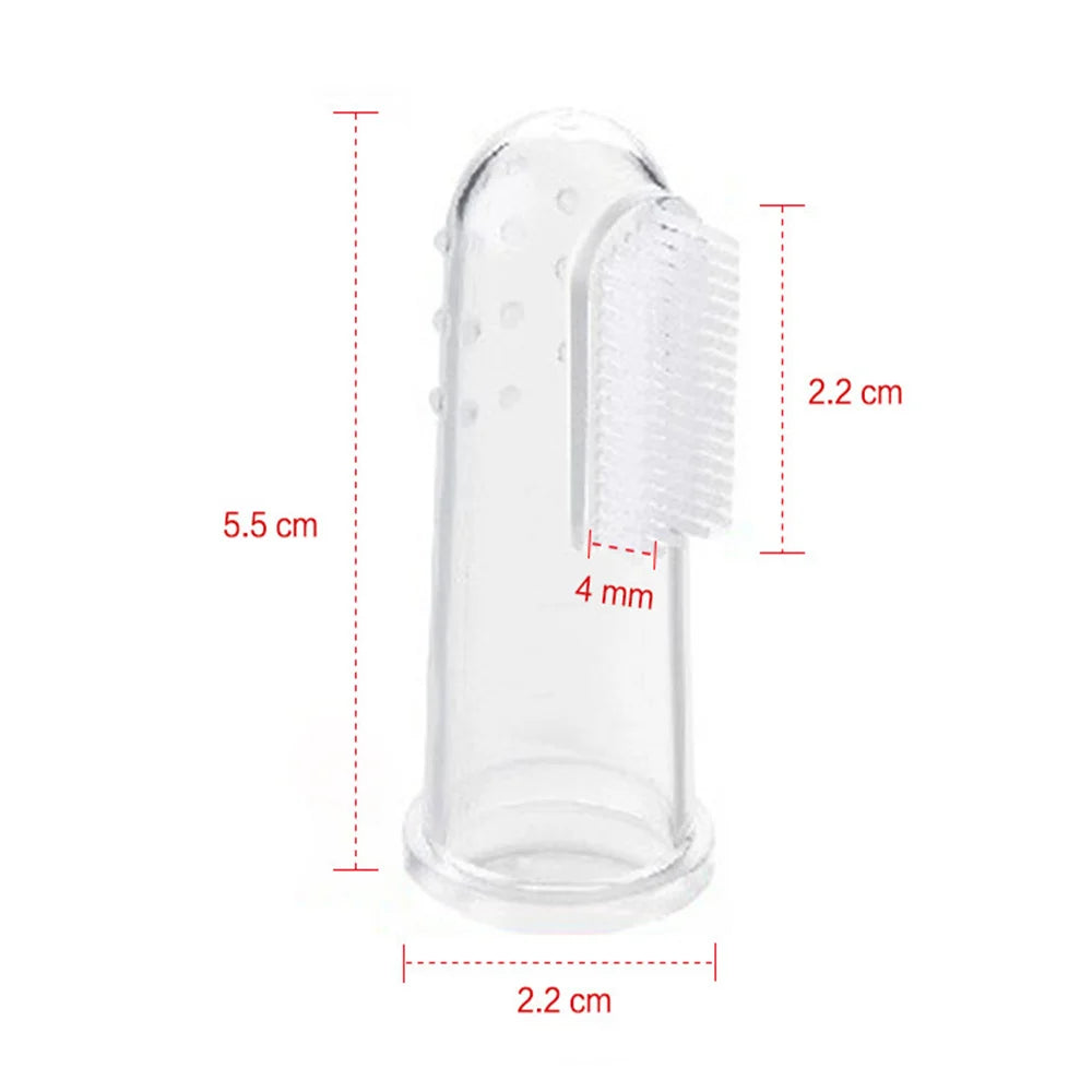 Baby Silicone Finger Toothbrush Set – Soft Gum & Teeth Cleaning Brush
