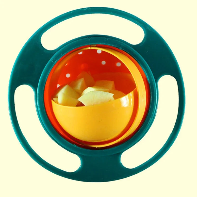 Kids Anti-Spill Gyro Bowl – 360° Rotating Snack Bowl