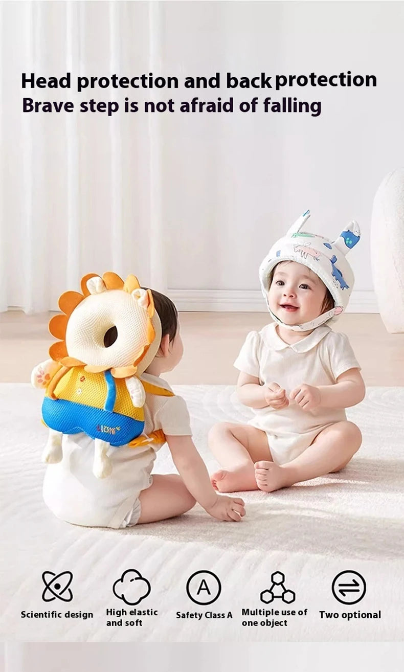 Baby Head Protection Backpack – Soft Anti-Fall Safety Cushion