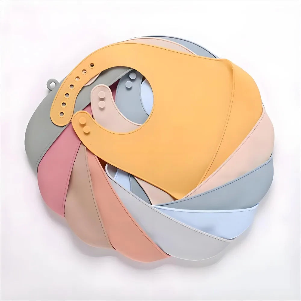 Silicone Baby Bib – Waterproof Adjustable Feeding Bib