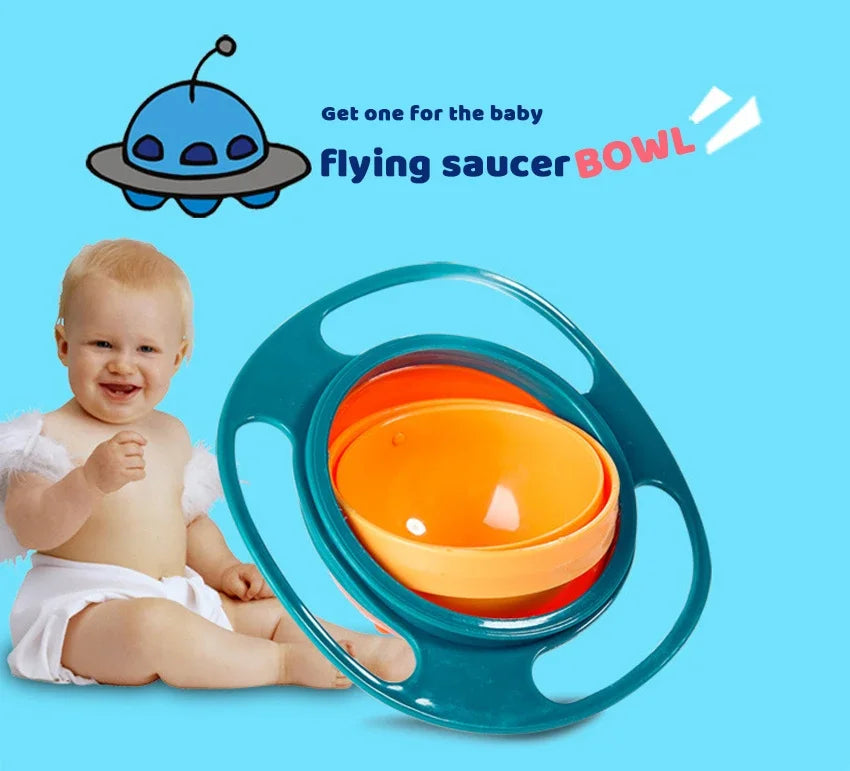 Kids Anti-Spill Gyro Bowl – 360° Rotating Snack Bowl