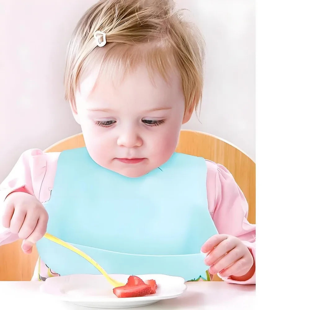 Silicone Baby Bib – Waterproof Adjustable Feeding Bib