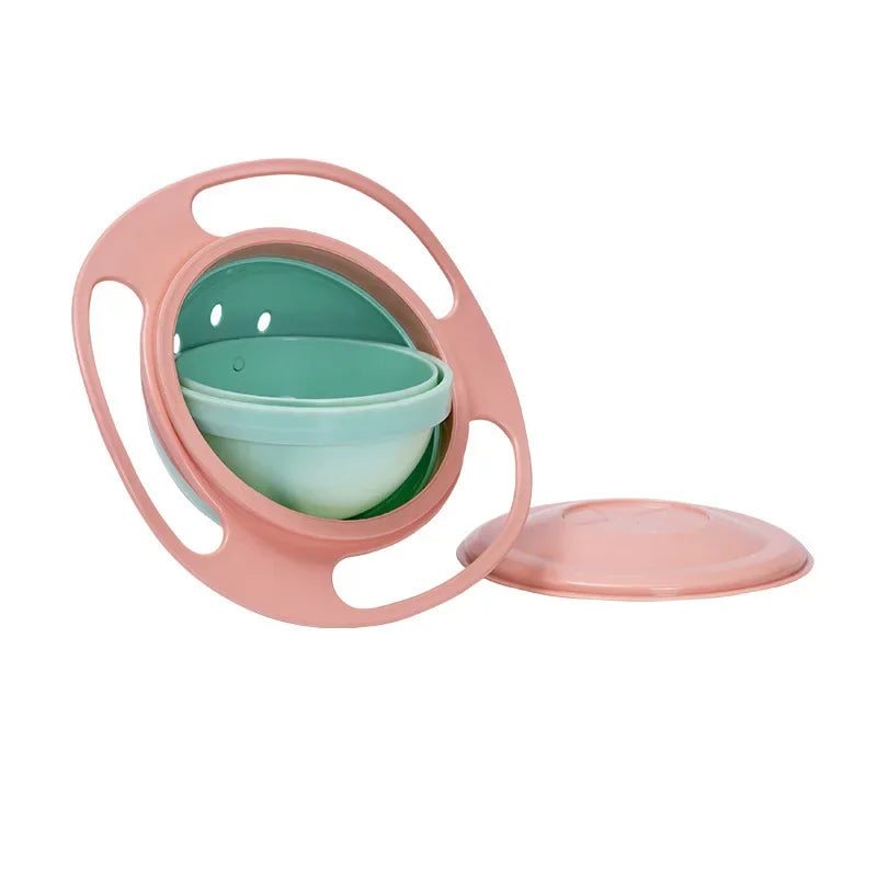 Kids Anti-Spill Gyro Bowl – 360° Rotating Snack Bowl