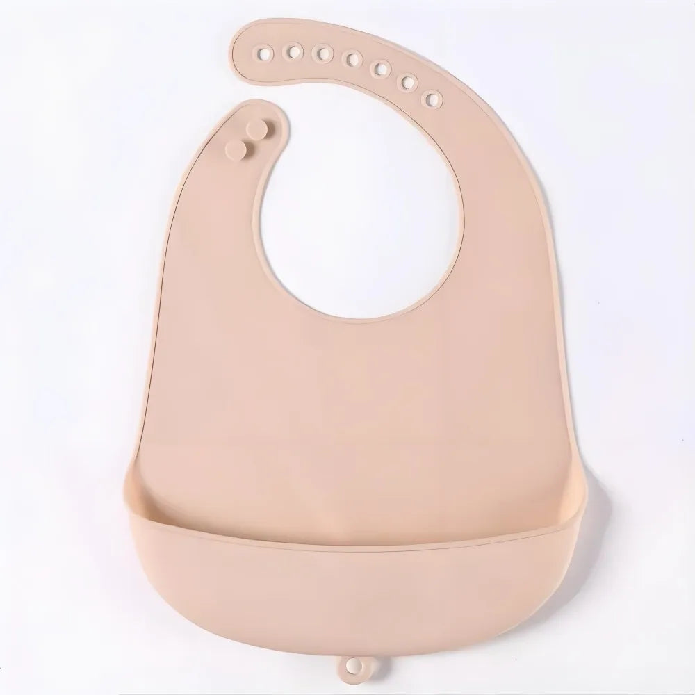 Silicone Baby Bib – Waterproof Adjustable Feeding Bib