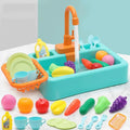 Kids Kitchen Sink Toy Set – Pretend Play Dish Washing Toy