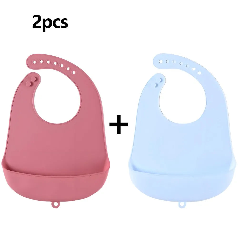 Silicone Baby Bib – Waterproof Adjustable Feeding Bib