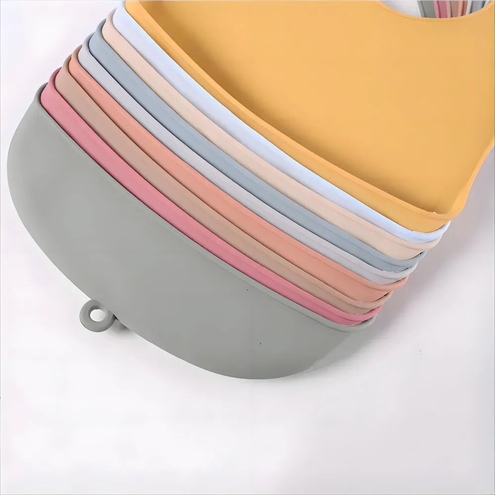 Silicone Baby Bib – Waterproof Adjustable Feeding Bib