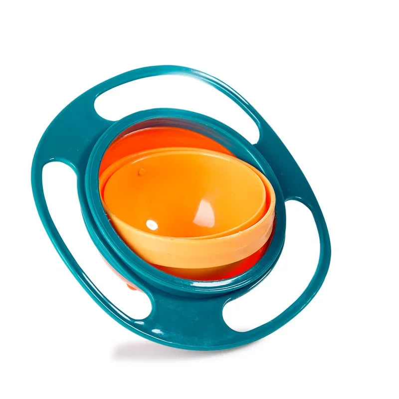 Kids Anti-Spill Gyro Bowl – 360° Rotating Snack Bowl