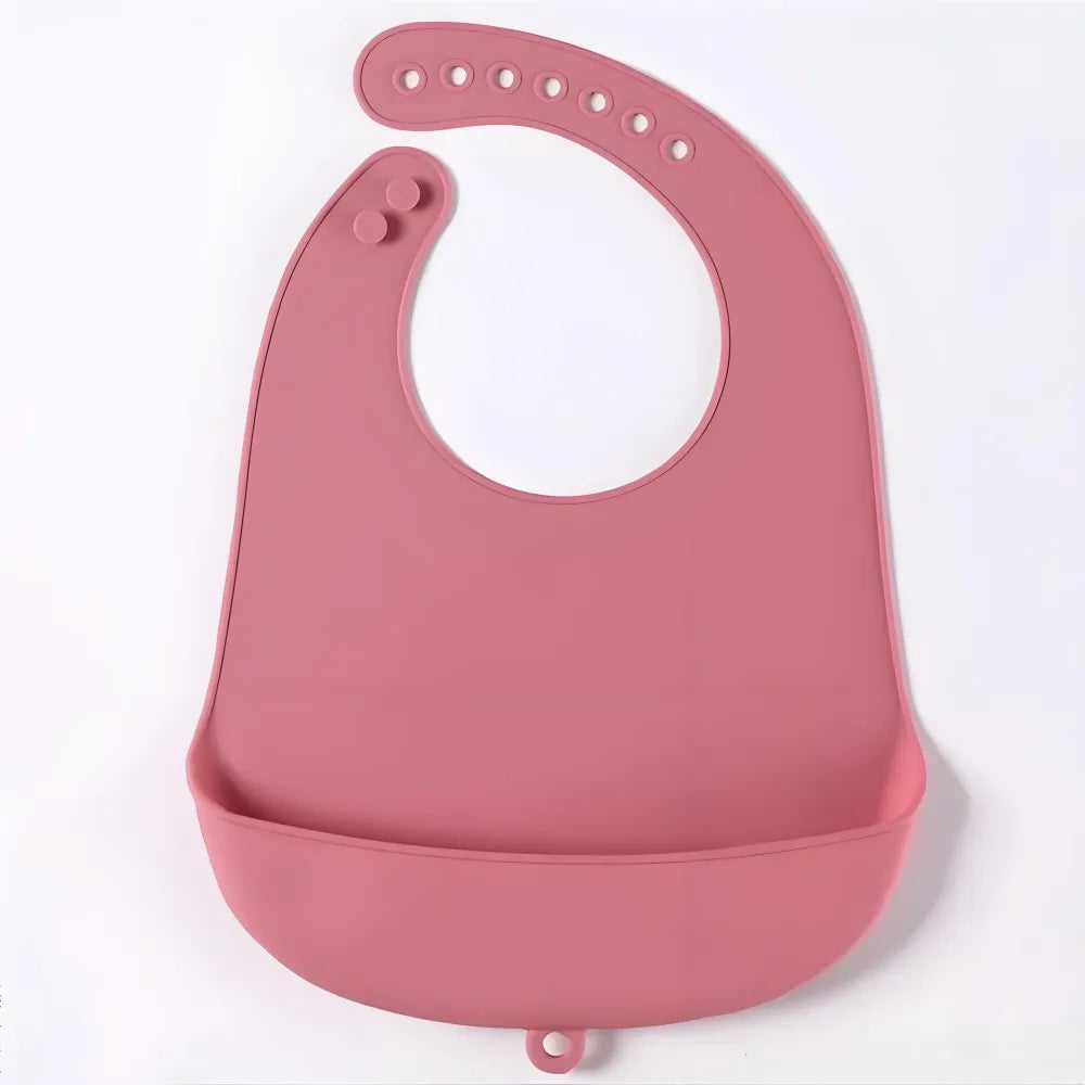 Silicone Baby Bib – Waterproof Adjustable Feeding Bib