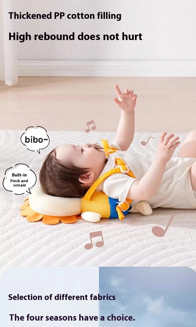 Baby Head Protection Backpack – Soft Anti-Fall Safety Cushion