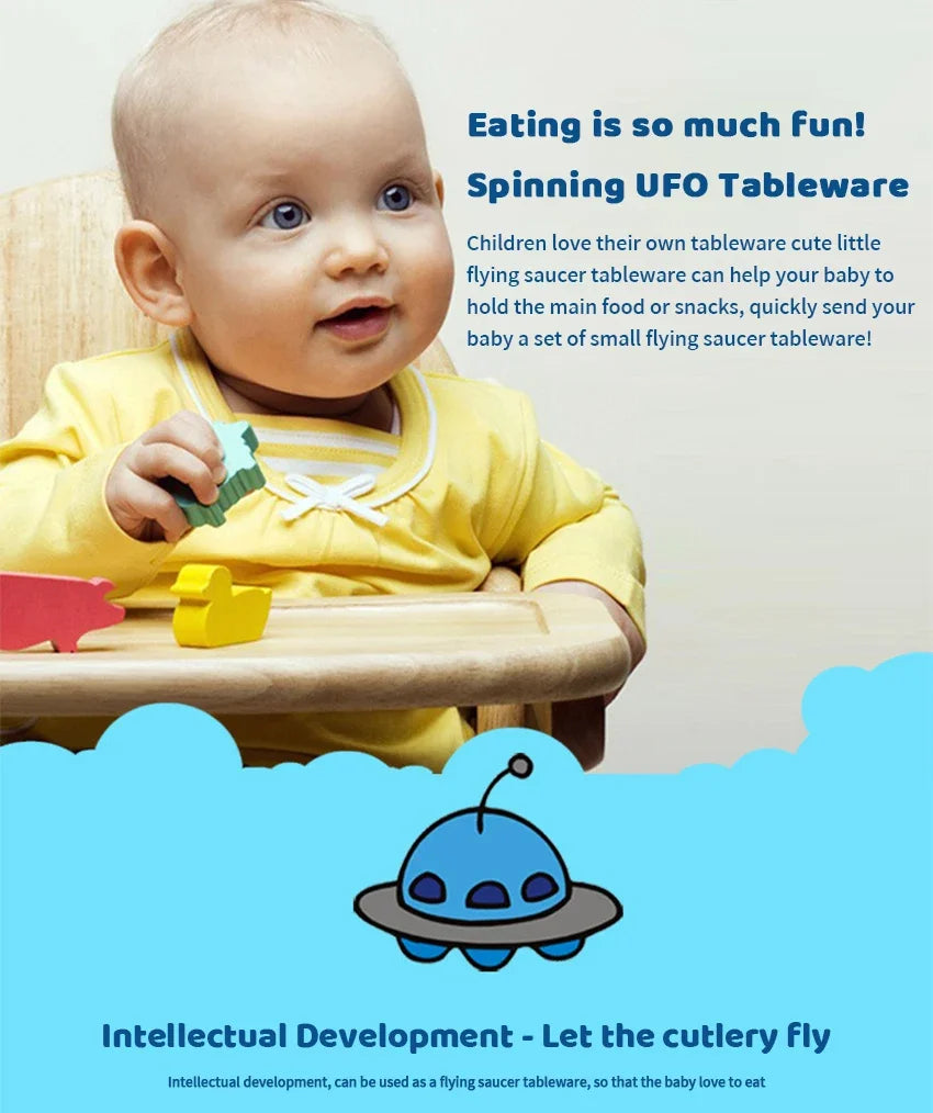 Kids Anti-Spill Gyro Bowl – 360° Rotating Snack Bowl