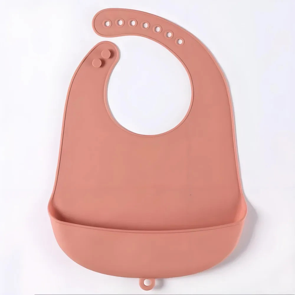 Silicone Baby Bib – Waterproof Adjustable Feeding Bib