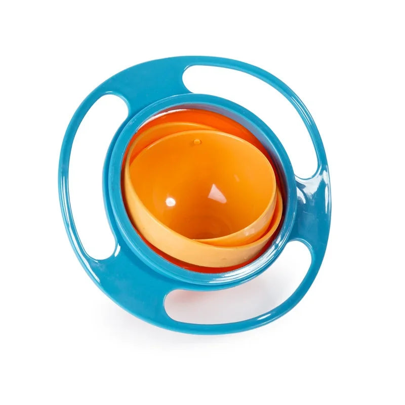 Kids Anti-Spill Gyro Bowl – 360° Rotating Snack Bowl