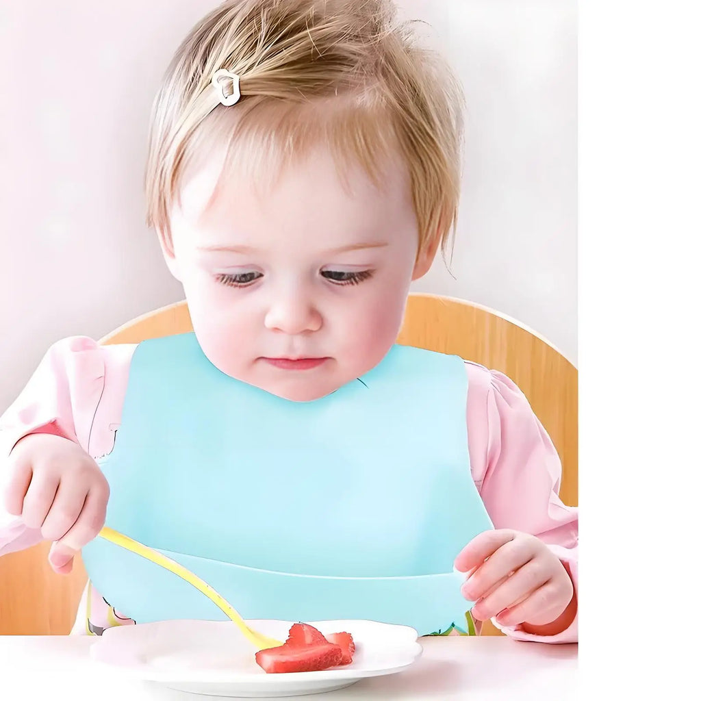 Silicone Baby Bib – Waterproof Adjustable Feeding Bib