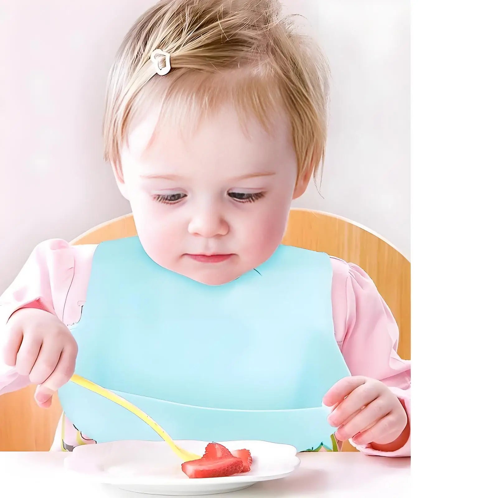 Silicone Baby Bib – Waterproof Adjustable Feeding Bib